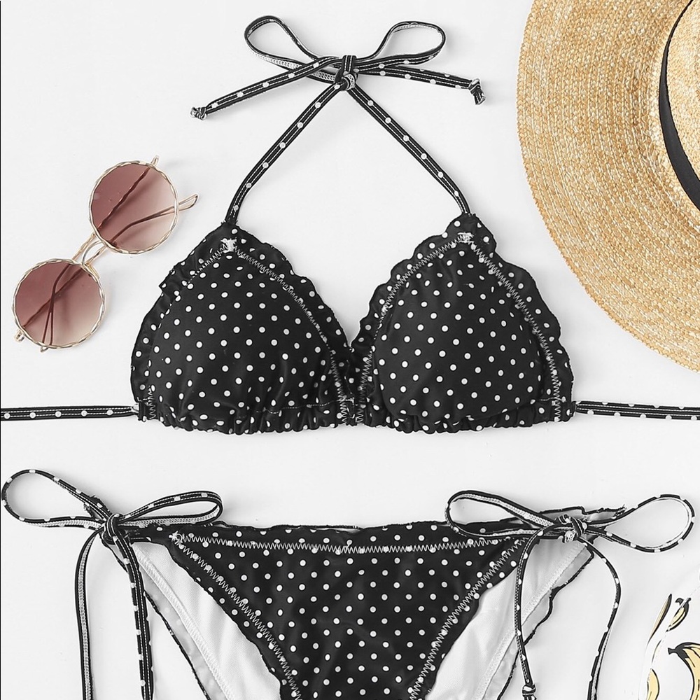 Polka Dot Bikini - Size Small